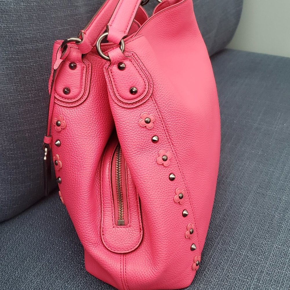 Coach Turnlock Edie 31 Shoulder Bag Floral Rivets - Picture 5 of 12